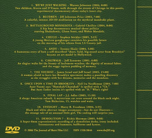 Back Cover for Volume 1.